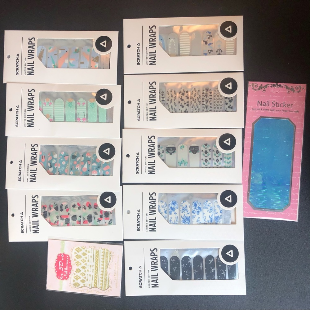Collection of Scratch Nail Strips